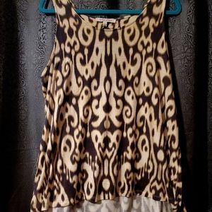 Rose + Olive High-Low Open Back Tank